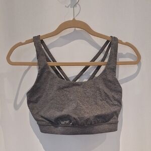 lululemon athletica Gray Strappy Sports Bra